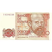 MATIDIA ESPAÑA 1980 Billete Original DE 200 PESETAS Leopoldo ALAS CLARÍN